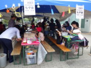 狸二条広場で開催した七夕会の様子