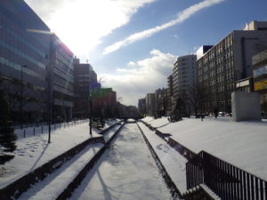 12月27日の南1条の様子