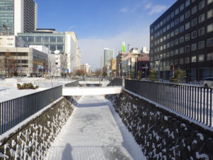 12月27日のまんなか広場スノーリングの所の様子