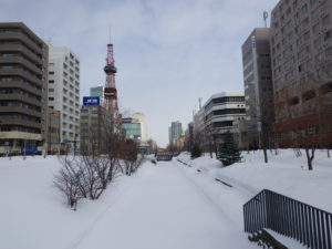 2021年3月7日の南2条の様子