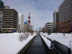 2020年3月7日の南2条の様子