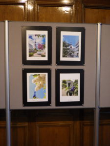 札幌市資料館で開催しているライラック投稿写真展様子5