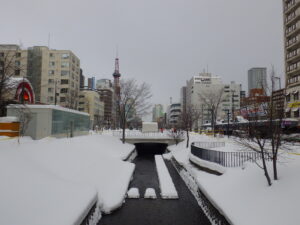 12月27日の狸二条広場の様子