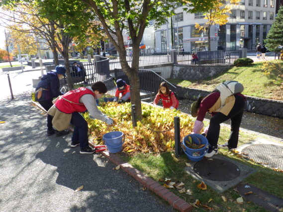 「10月後半の公園ボランティアと企業ボランティア」の画像