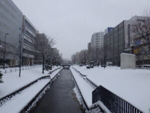 12月23日の南1条の様子