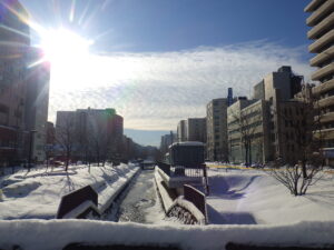 1月19日の南2条の様子