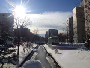 1月19日の南4条の様子