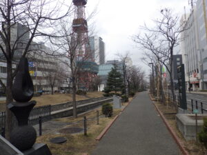 3月26日の南1条の様子