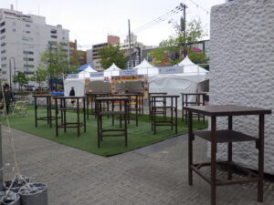 5月12日にオープンを待つSOSEI PICNICの会場の様子