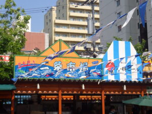 7月21日に始まった小樽ビール「狸二条ビアガーデン」の様子