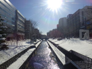 11月25日の南1条の様子