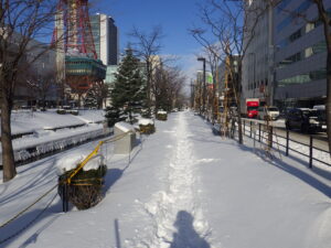12月27日の南1条東側の様子