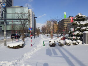 12月27日の北1条西側の様子