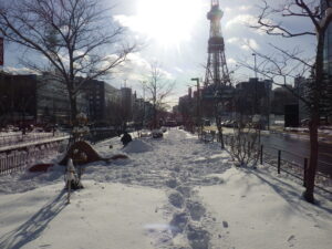 12月27日の北2条西側の様子