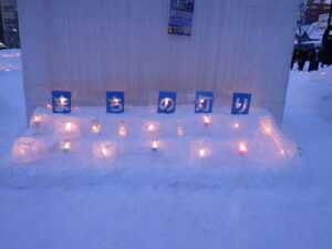 2023年1月に開催した創成川公園まちの灯りの様子