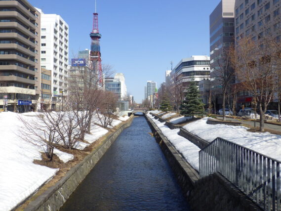 4月3の南2条の様子