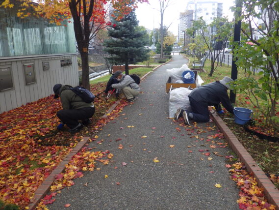 「公園ボランティアの外作業が終了しました」の画像
