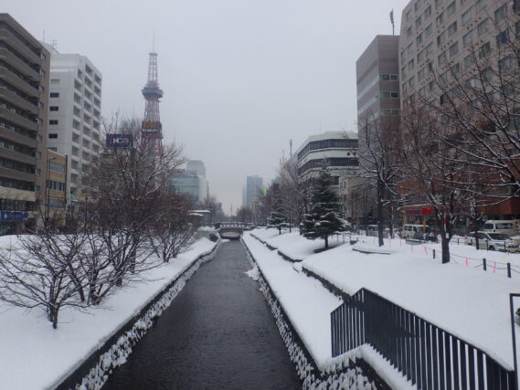 2025年1月6日の南2条の様子