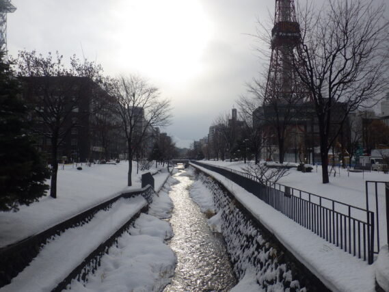 2025年1月6日の北1条の様子