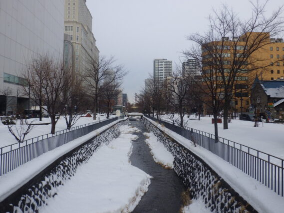 2025年1月6日の北２条の様子