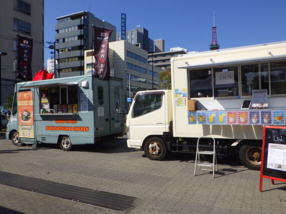 ハロウィンに出店した移動販売車