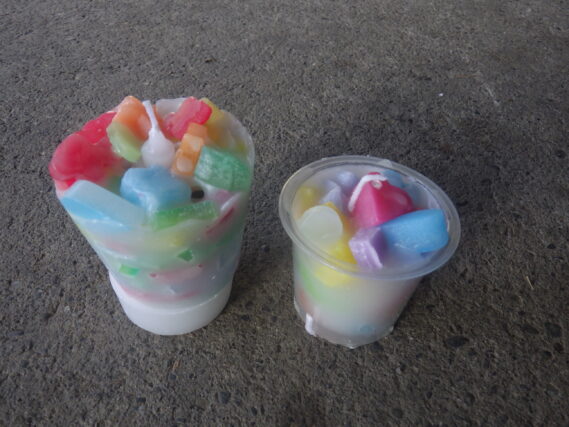 カラフルロウソクづくりで作るロウソクの画像