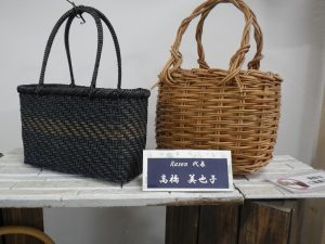 あけび籐作品展　先生の作品