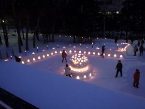 スノーキャンドル会場左側