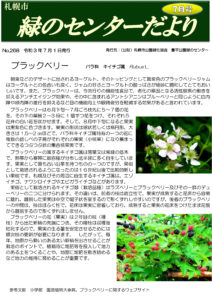 札幌市緑のセンターだより7月号