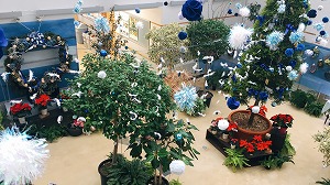 ハンドメイドクリスマス展アトリウム装飾