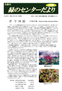 緑のセンターだより3月号