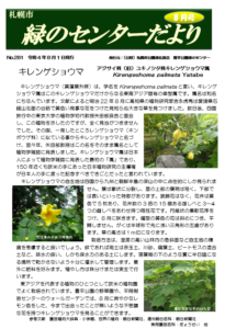 緑のセンターだより8月号とアジサイ