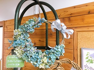 豊平公園のアジサイで作ったリース