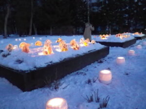 スノーキャンドル点灯の様子