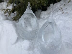 しずく型アイスキャンドル