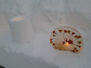 アイスボードとスノーキャンドル