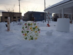 みんなで作製したアイスボード